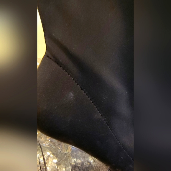 Brand New Black Clear Wedge Heel Ankle Boots - Picture 4 of 4